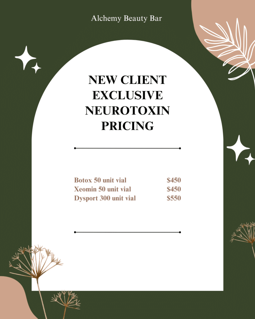 New Client Neurotoxin Special Pricing